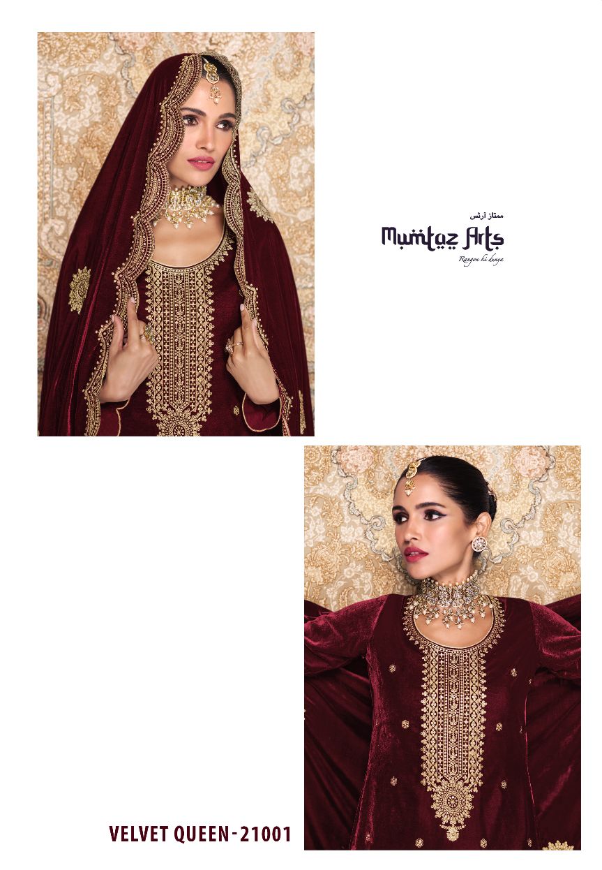 Velvet Queen By Mumtaz Arts Heavy Wedding Salwar Suits
 